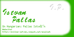 istvan pallas business card